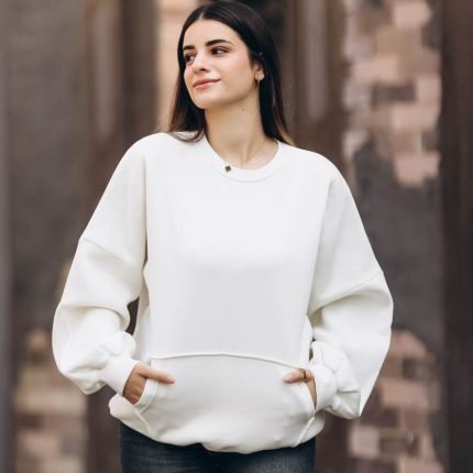 Printed hoodie oversize